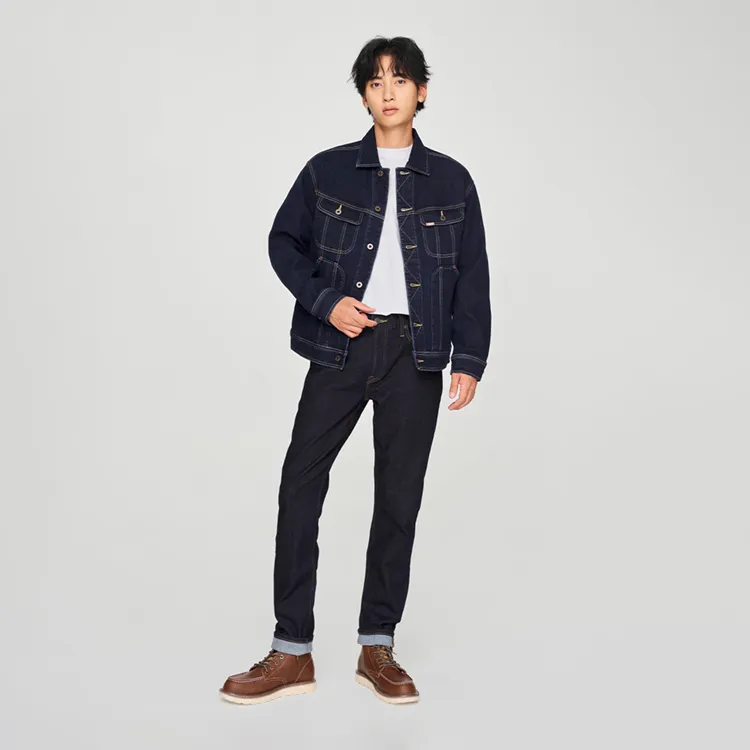 Lee Denim Jackets Men Dark Blue-2
