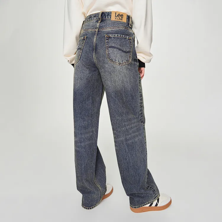 Lee FW24 Jeans Unisex Medium Dark Blue-4