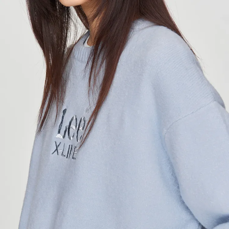 Lee FW24 Sweater Unisex Sky Blue-6