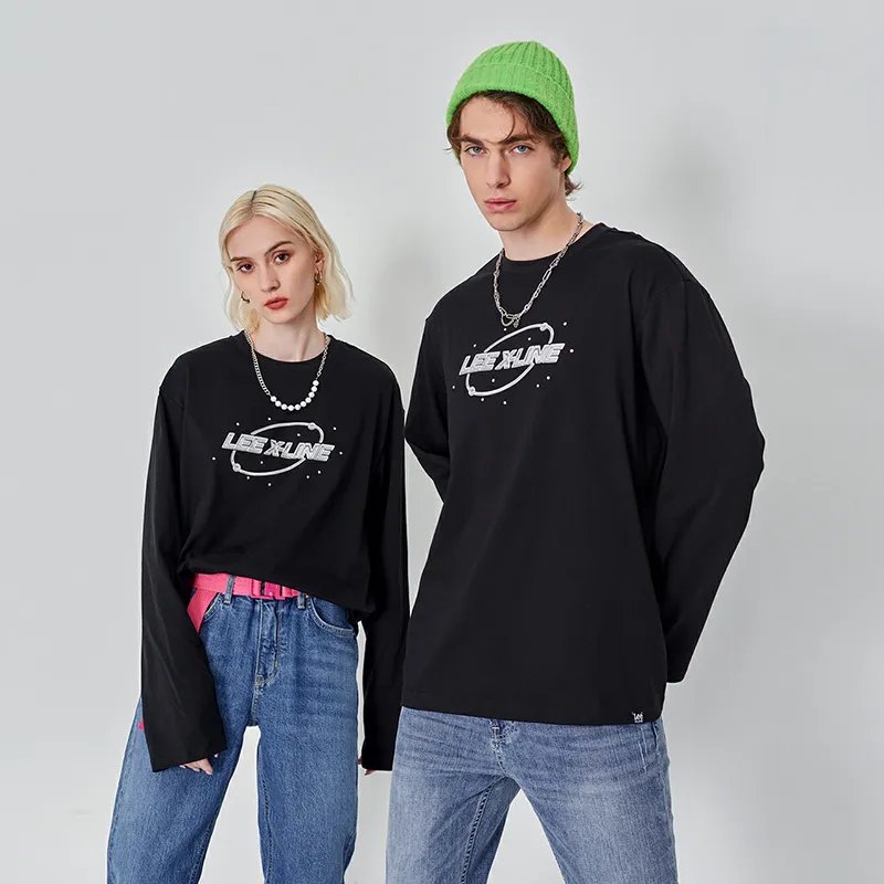 Lee Xline T Shirts Unisex Black-3