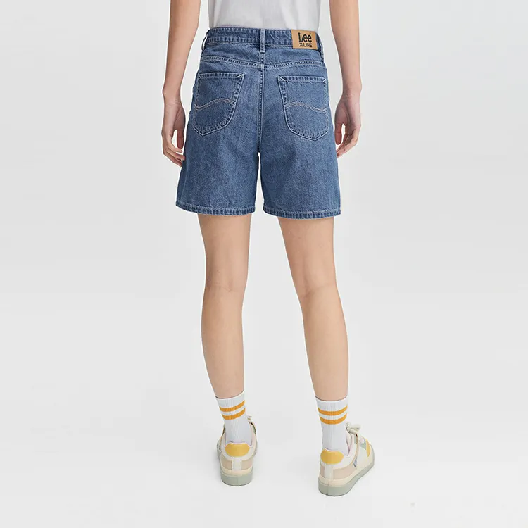Lee Denim Shorts Women's Medium Blue-4