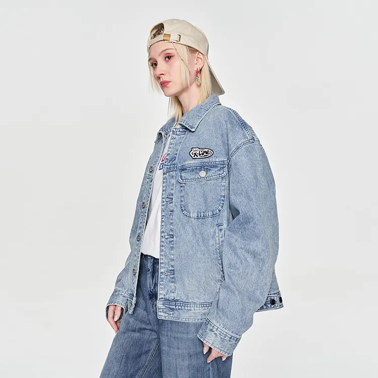 Lee Xline Denim Jackets Unisex Light Blue-4