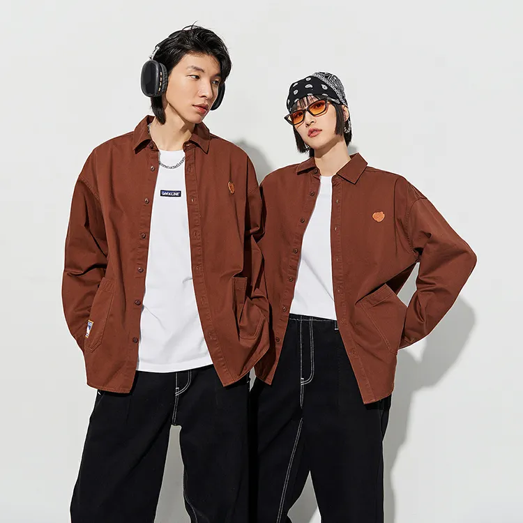 Lee Shirts Unisex Brown-2