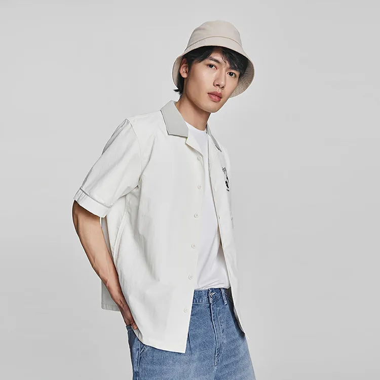 Lee Little Liu Duck Co branded Model Shirts Men Ecru-6