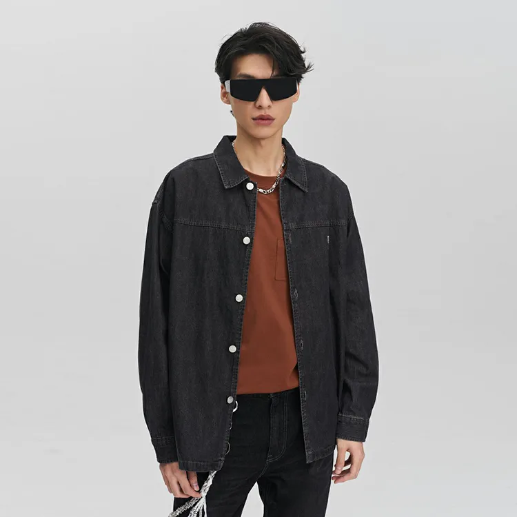 Lee Shirts Men Black Gray Color-2