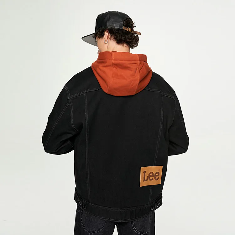 Lee Denim Jackets Men Black-4