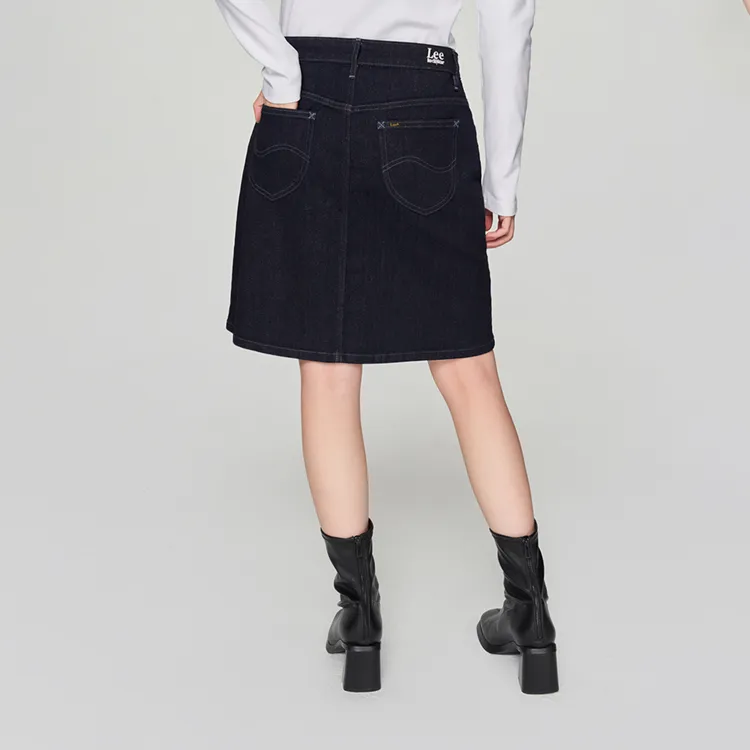 Lee Denim Short Skirts Women's Washed-5