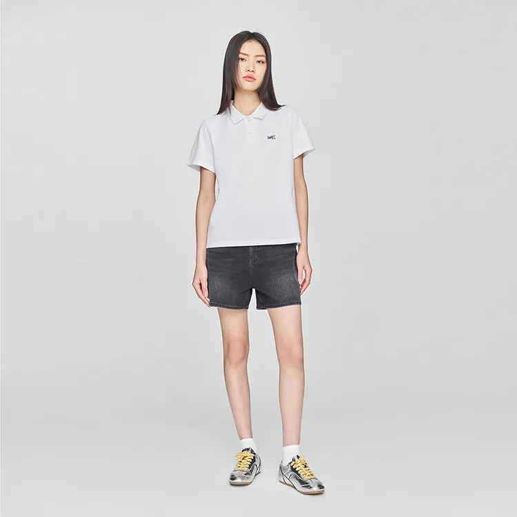 Lee SS25 Polo Shirt Women's White-2