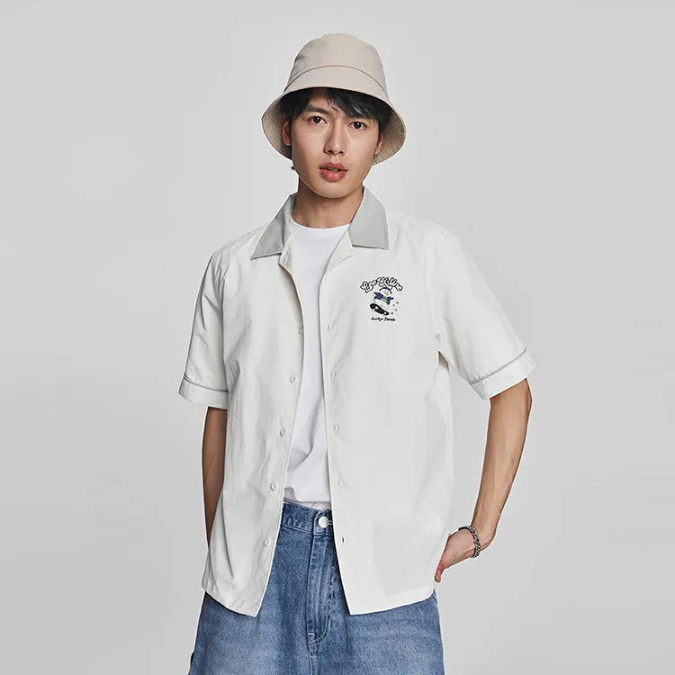 Lee Little Liu Duck Co branded Model Shirts Men Ecru-2