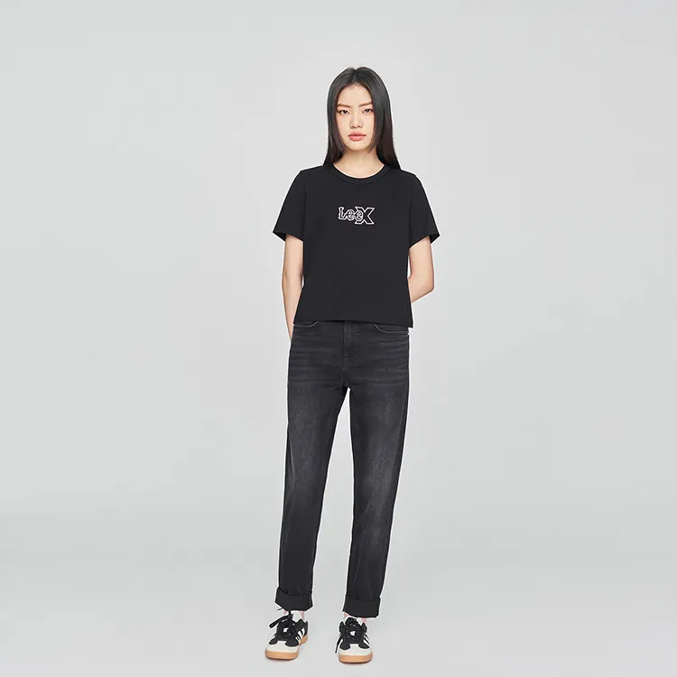 Lee SS25 Jeans Women's Black Gray Color-2