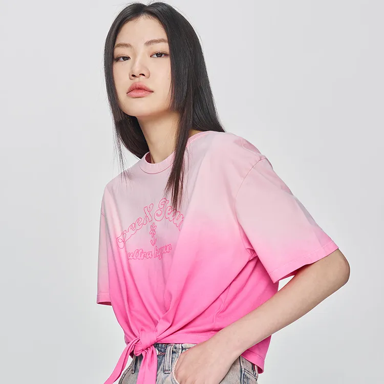 Lee T Shirts Women's Pink-5