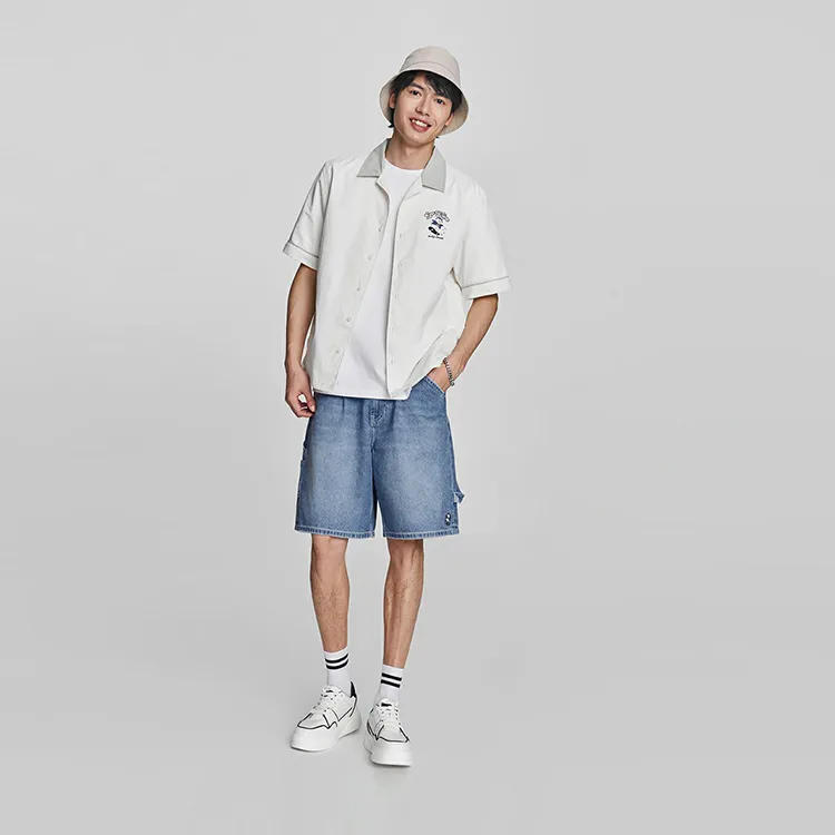 Lee Little Liu Duck Co branded Model Shirts Men Ecru-5