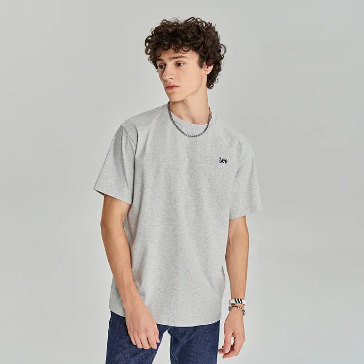 Lee T Shirts Men Heather Gray-2