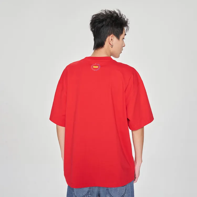 Indigo X Angel Chen X Lee T Shirts Unisex Red-7