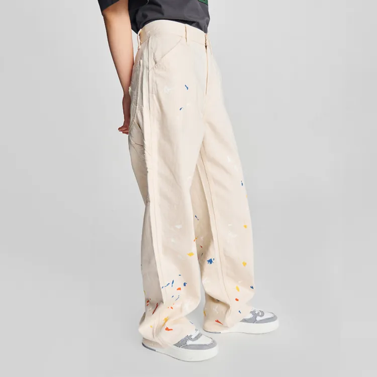 Melting Sadness X Lee Casual Pants Unisex Ivory-7