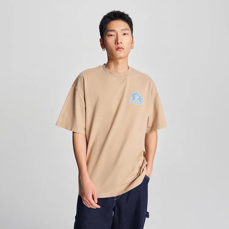 Melting Sadness X Lee T Shirts Unisex Khaki-7