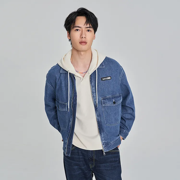 Lee Xline Denim Jackets Men Medium Light Blue-6