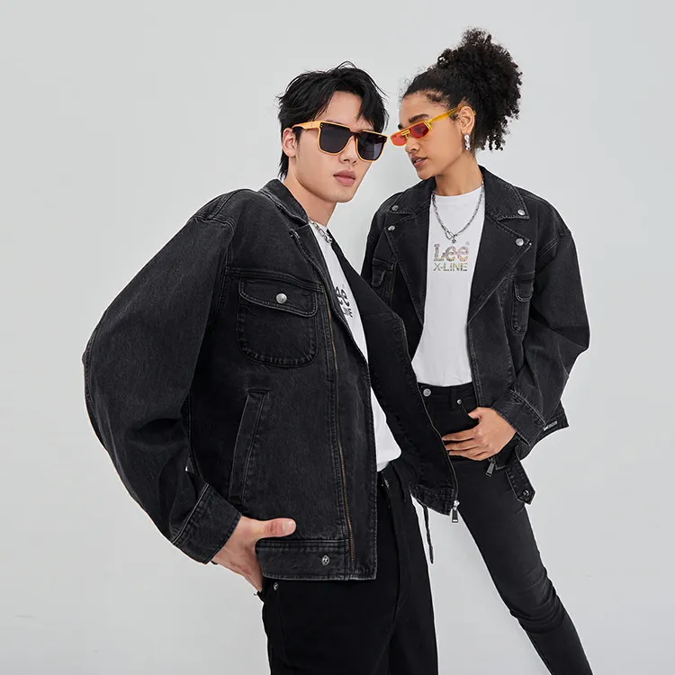 Lee Xline Denim Jackets Unisex Black-2