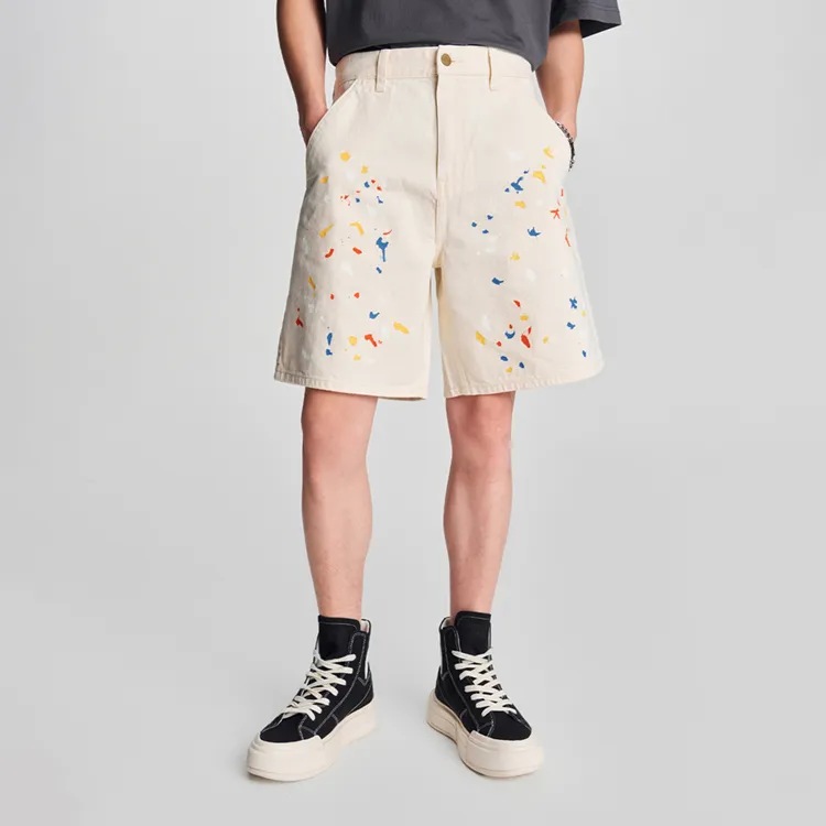 Melting Sadness X Lee Casual Shorts Unisex Ivory-6
