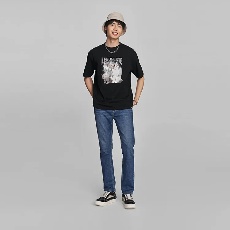Lee T Shirts Unisex Black-3