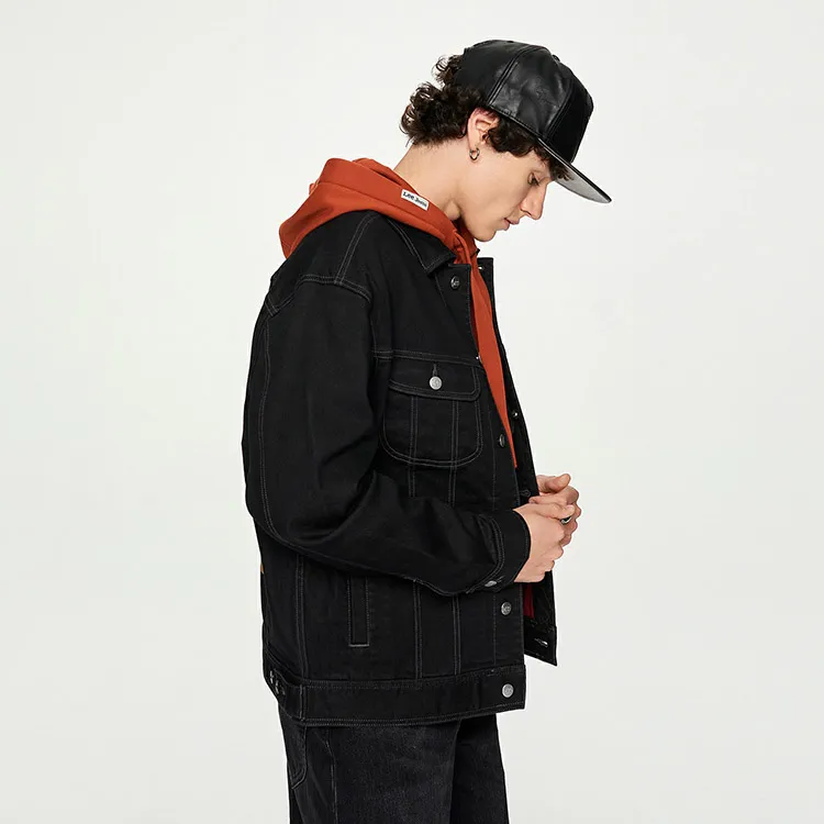 Lee Denim Jackets Men Black-6