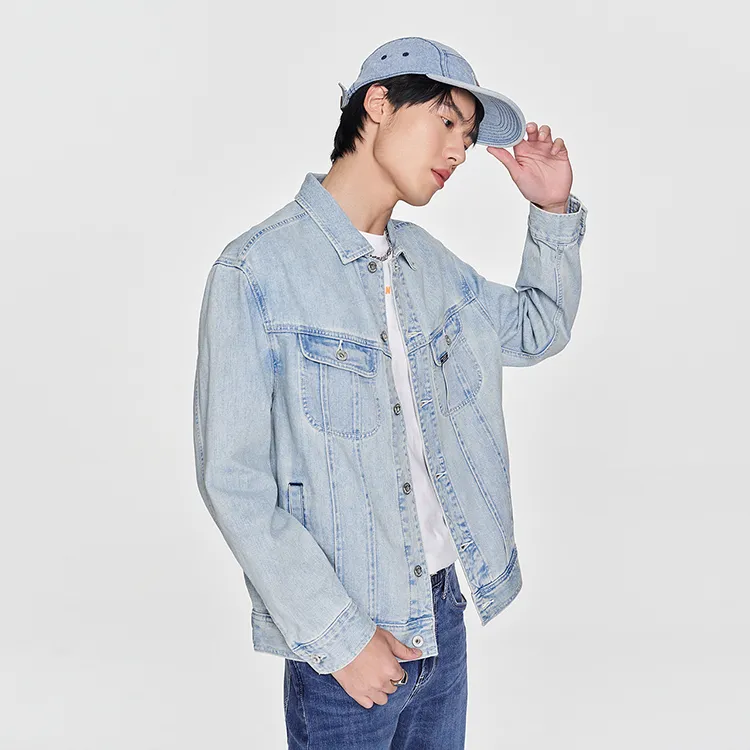 Lee Denim Jackets & Coats Men's Light Blue-5