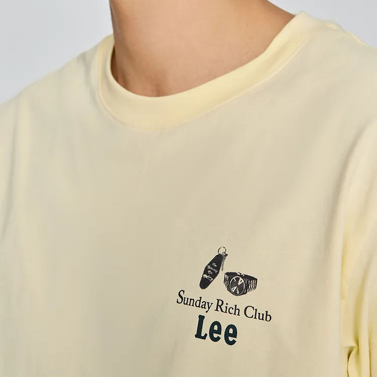 Lee T Shirts Men Yellow-5