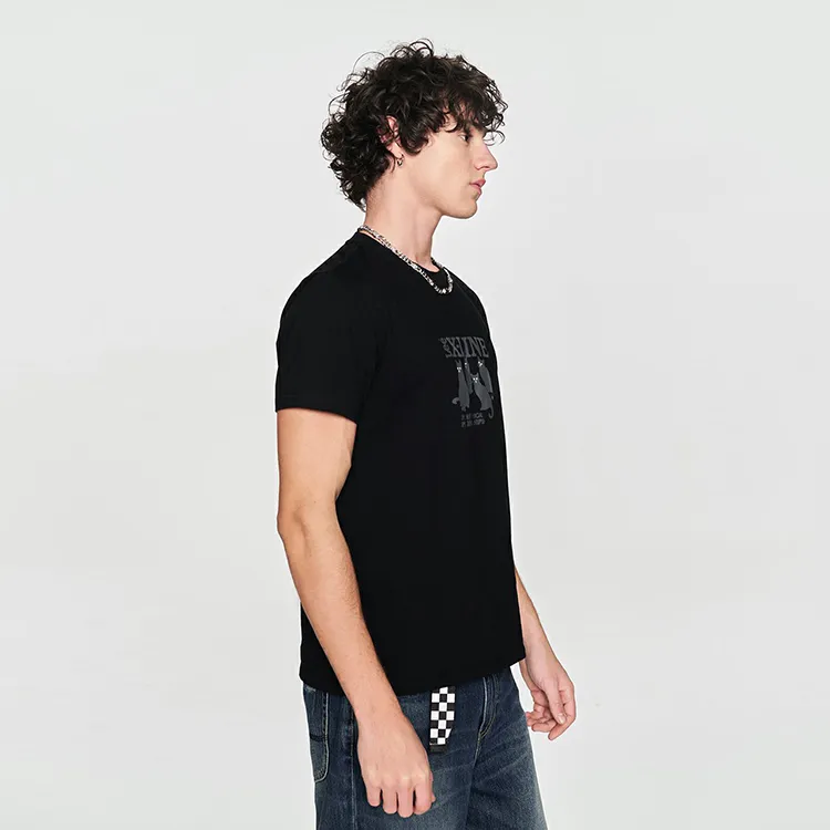 Lee T Shirts Men Black-4