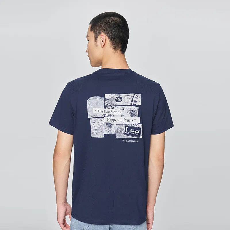 Lee T Shirts Men Navy Blue-6