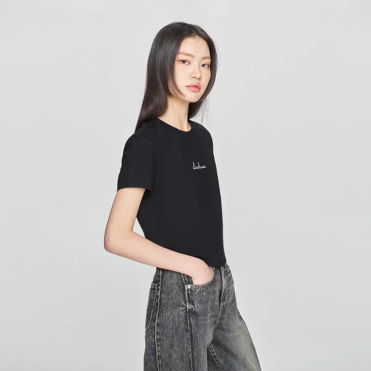 Lee T Shirts Women's Black-1