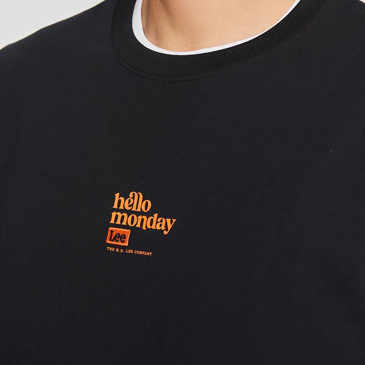 Lee T Shirts Men Black-5