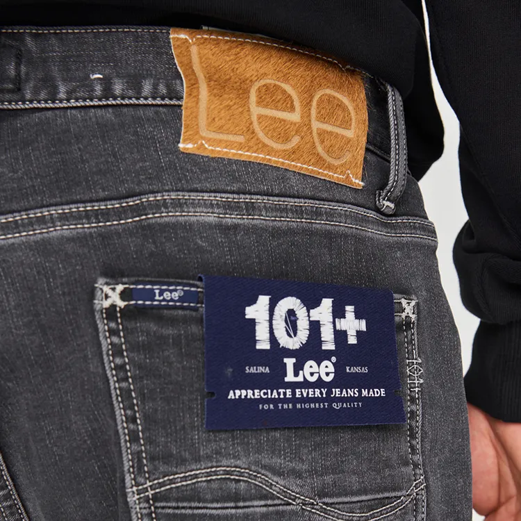 Lee FW24 Jeans Men's Black Gray Color-5