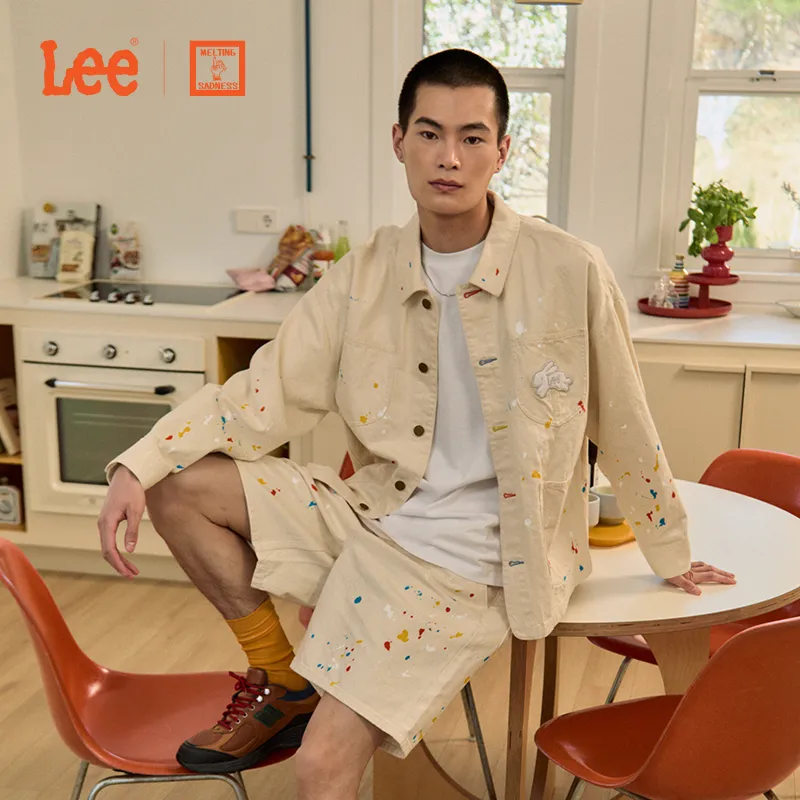 Melting Sadness X Lee Jackets Unisex Ivory-3