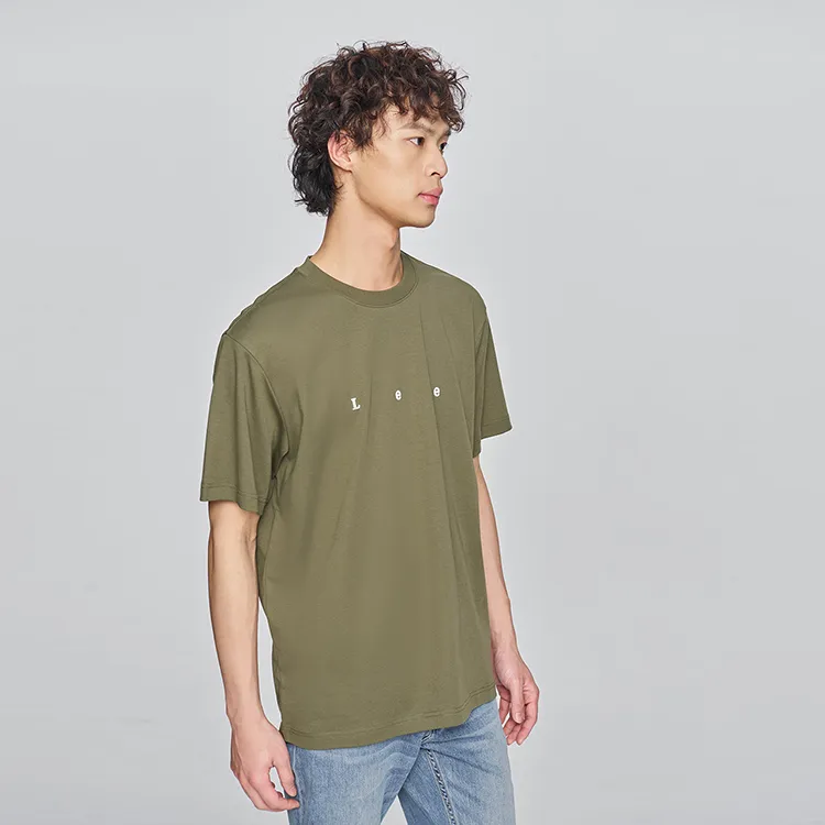 Lee SS25 T Shirt Men's Olive Green-3