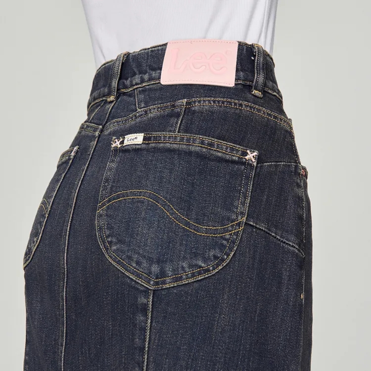 Lee FW24 Skirt Women's Medium Dark Blue-3