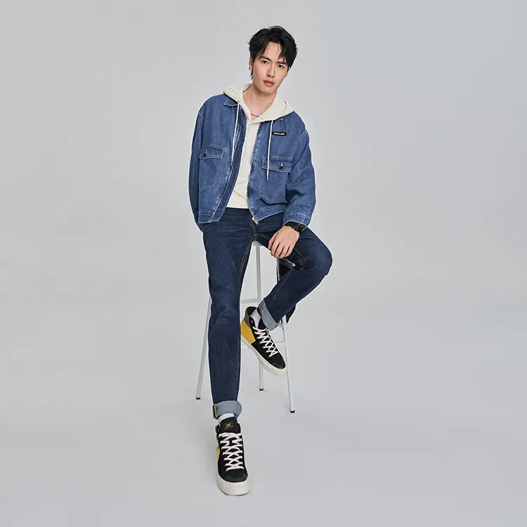 Lee Xline Denim Jackets Men Medium Light Blue-3