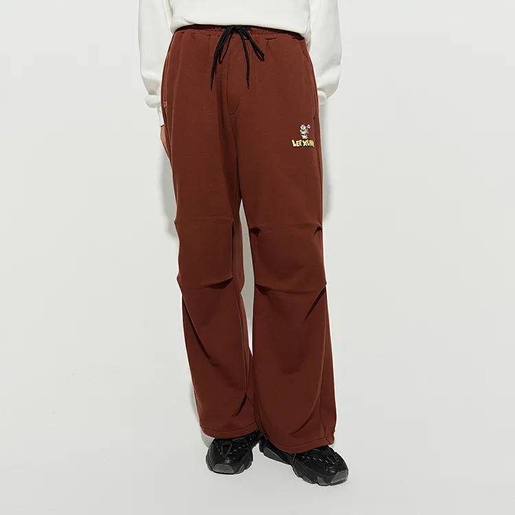 Lee Knitted Sweatpants Unisex Brown-2