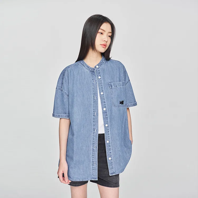 Lee SS25 Shirt Women's Medium Light Blue-3