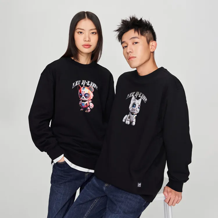 Lee FW24 Sweatshirt Unisex Black-2