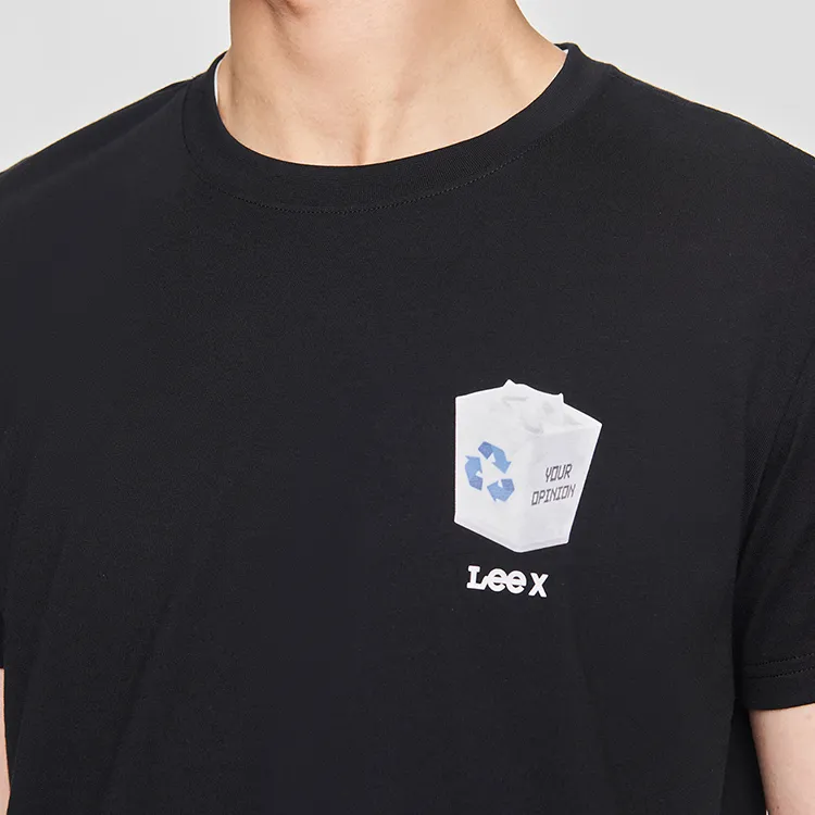 Lee T Shirts Men Black-2