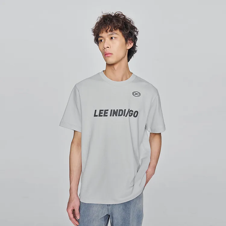 Lee T Shirts Men Light Gray-3
