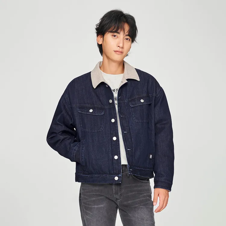 Lee FW24 Denim Jacket Men's Dark Blue-3