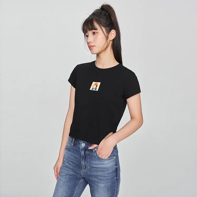 Lee T Shirts Women's Black-3