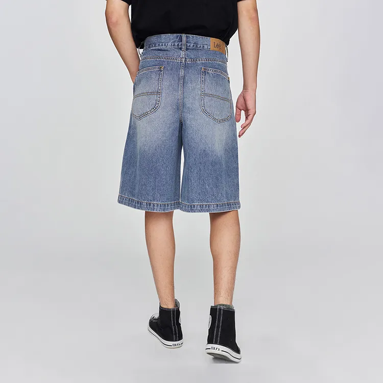 Lee SS25 Denim Shorts Unisex Medium Light Blue-2