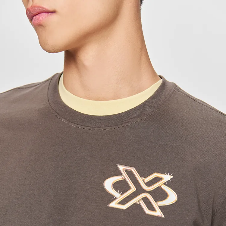 Lee T Shirts Men Brown-2