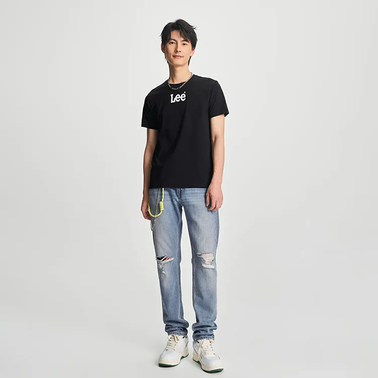 Lee T Shirts Men Black-3