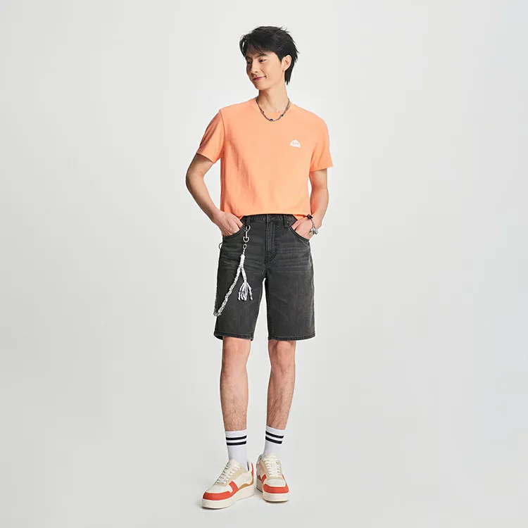 Lee Denim Shorts Men's Black Gray-2
