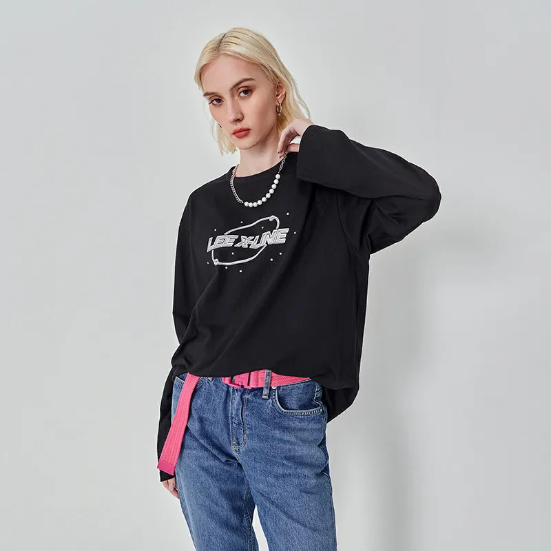 Lee Xline T Shirts Unisex Black-5