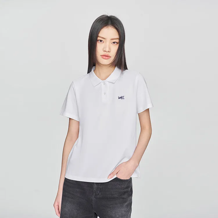 Lee SS25 Polo Shirt Women's White-3