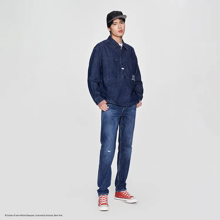 Lee Shirts Men Medium Dark Blue-6